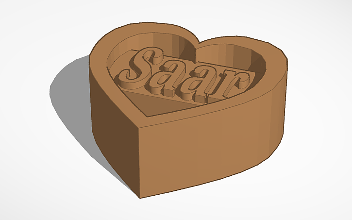 Hartje met naam er in